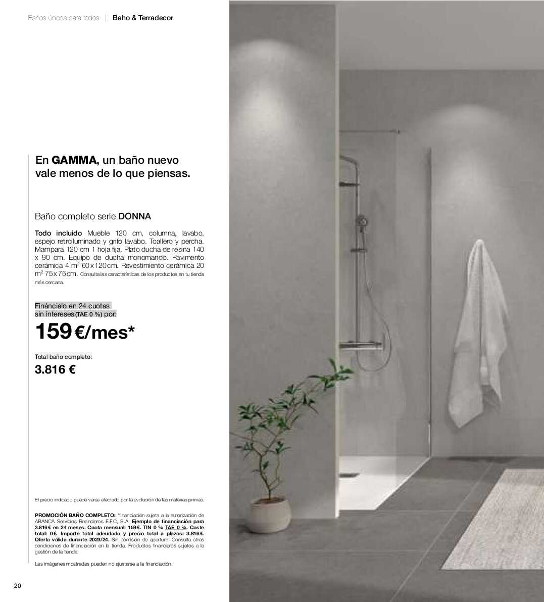 Catálogo baños 2023 - 2024 Gamma. Página 19