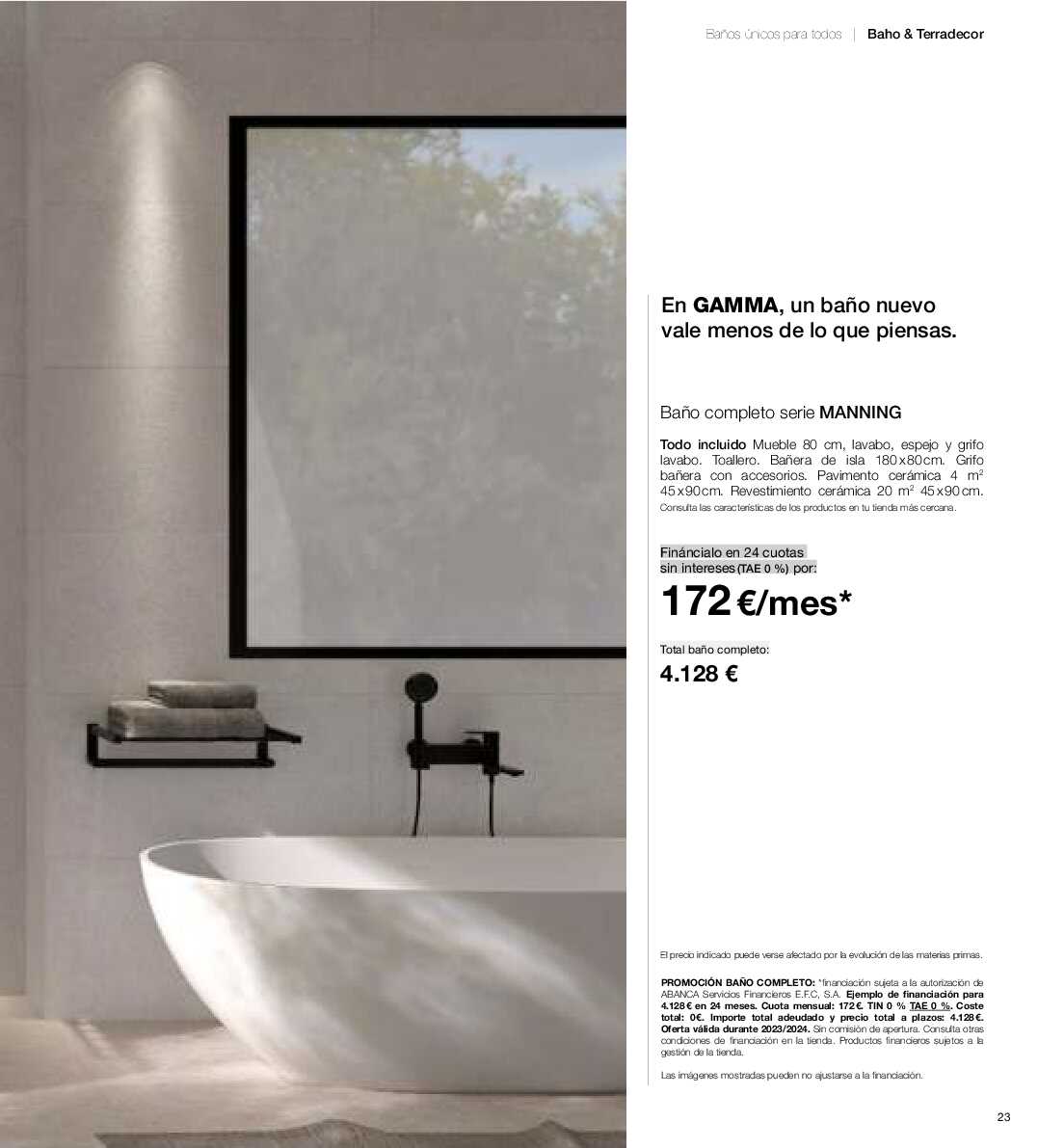 Catálogo baños 2023 - 2024 Gamma. Página 22
