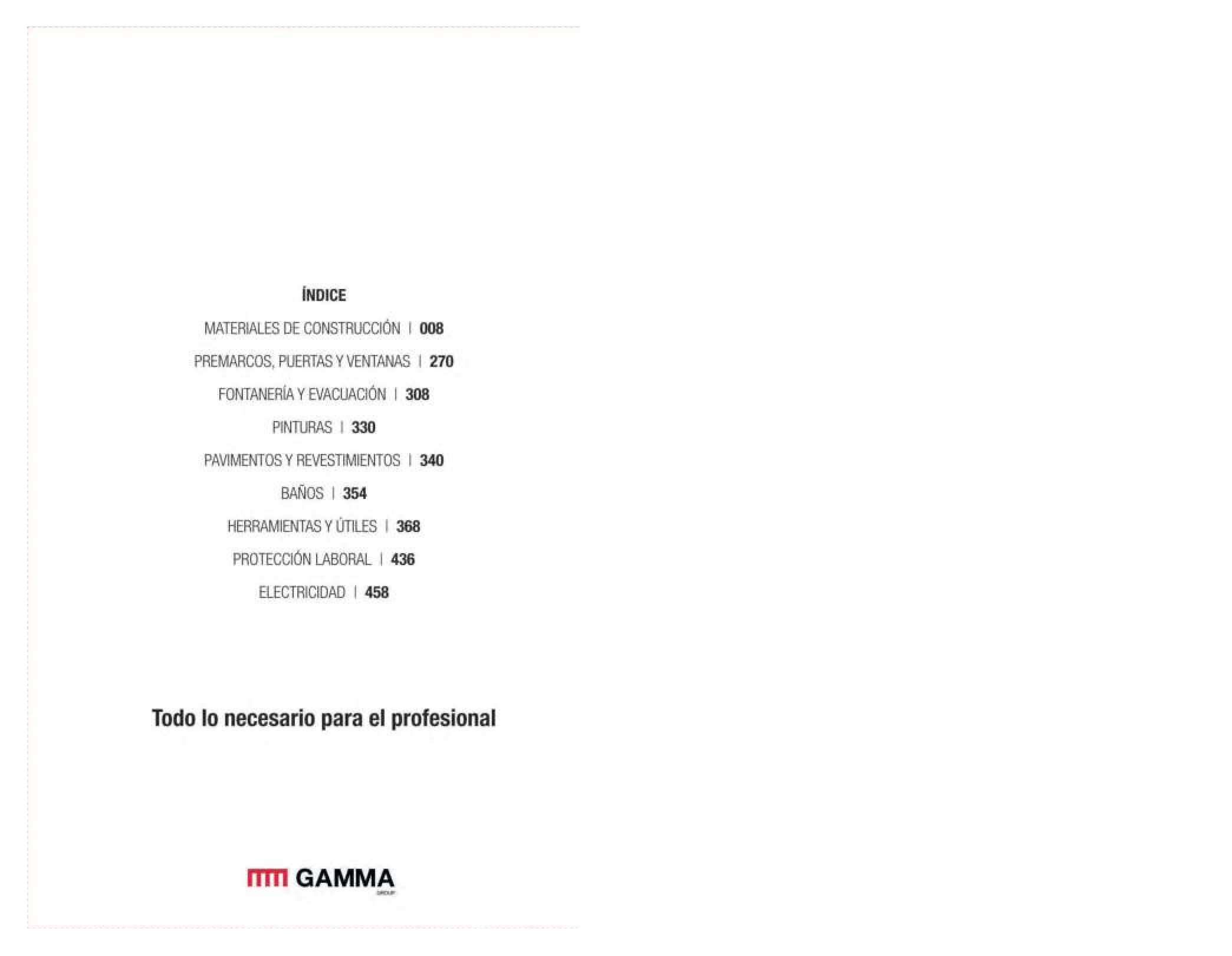 Catálogo profesional reformas Gamma. Página 02