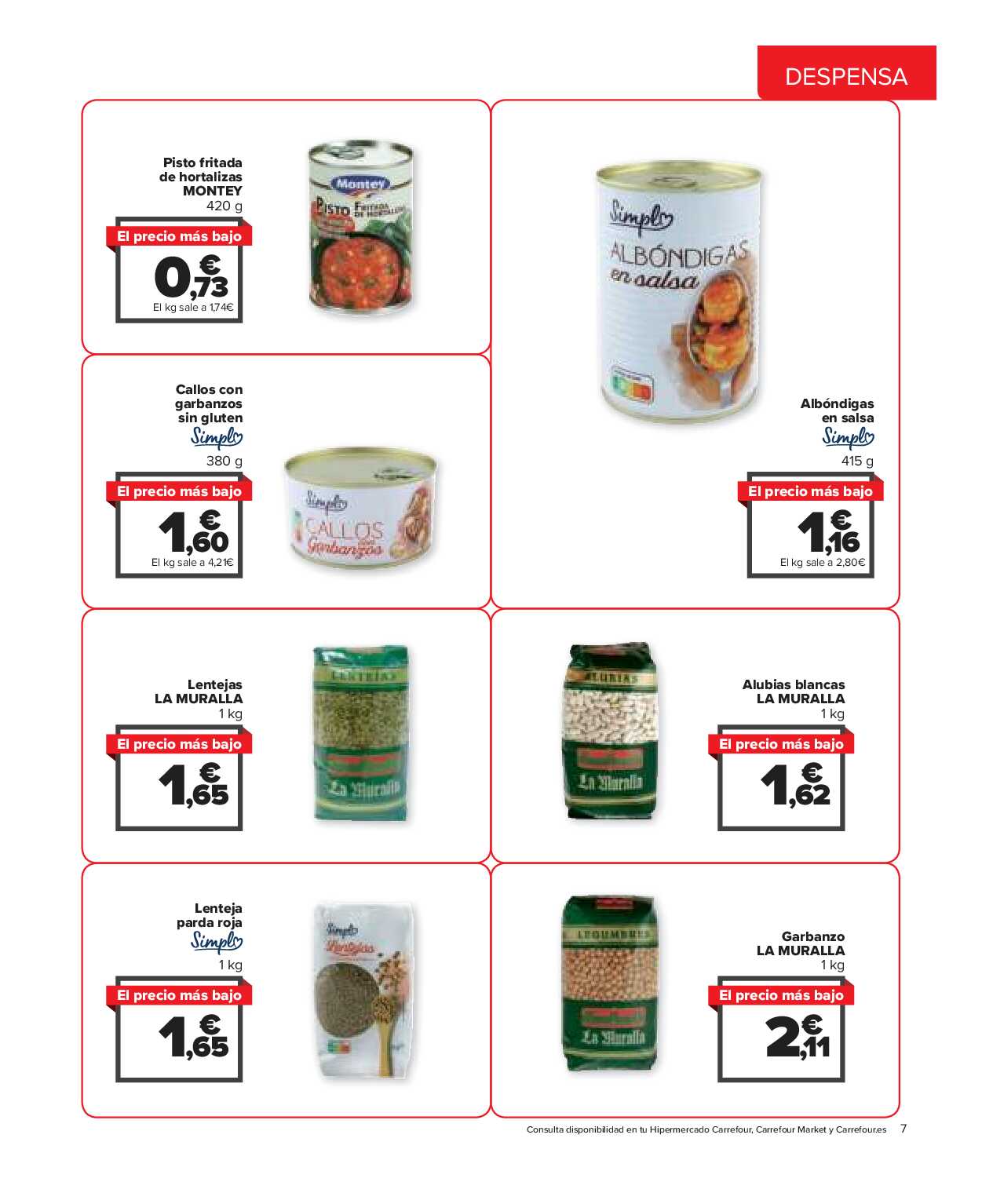 El precio más bajo Carrefour. Página 07