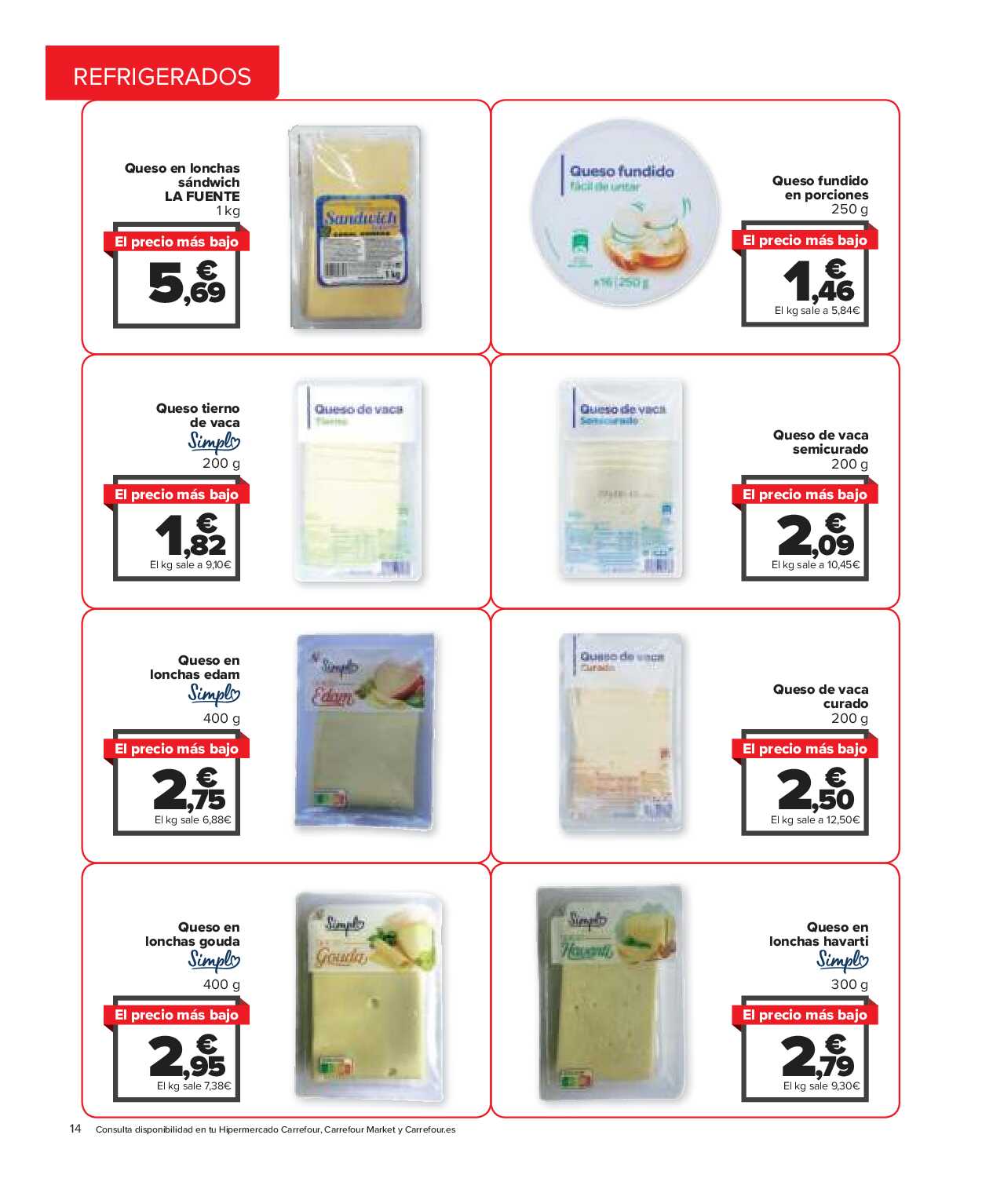 El precio más bajo Carrefour. Página 14