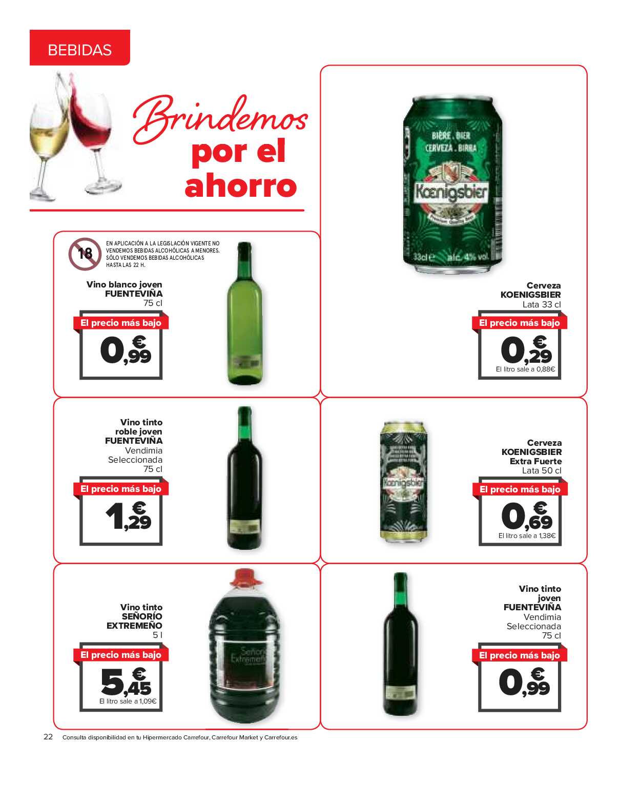 El precio más bajo Carrefour. Página 22