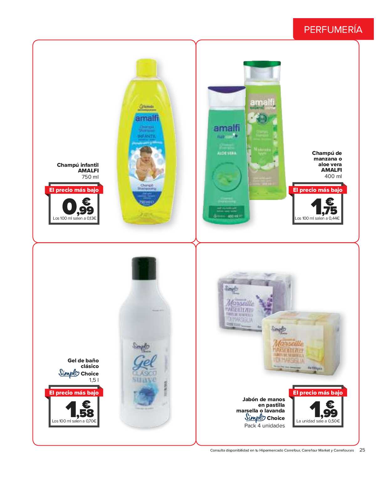 El precio más bajo Carrefour. Página 25