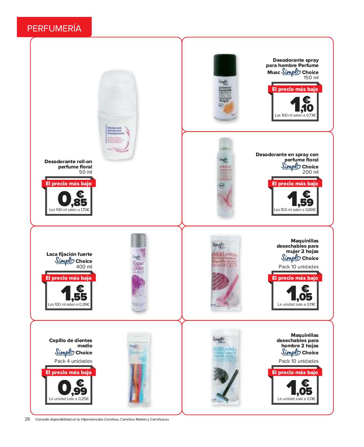 El precio más bajo Carrefour. Página 26