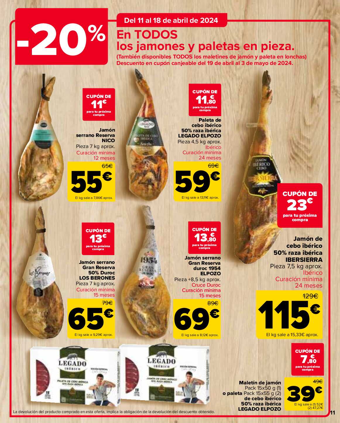 50% que vuelve Carrefour. Página 11
