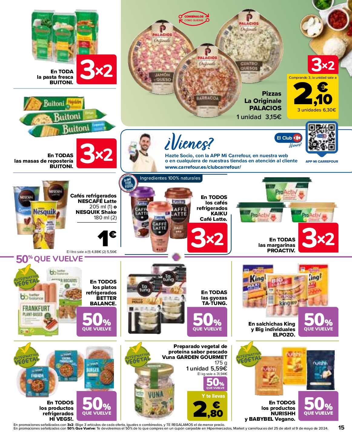 50% que vuelve Carrefour. Página 15