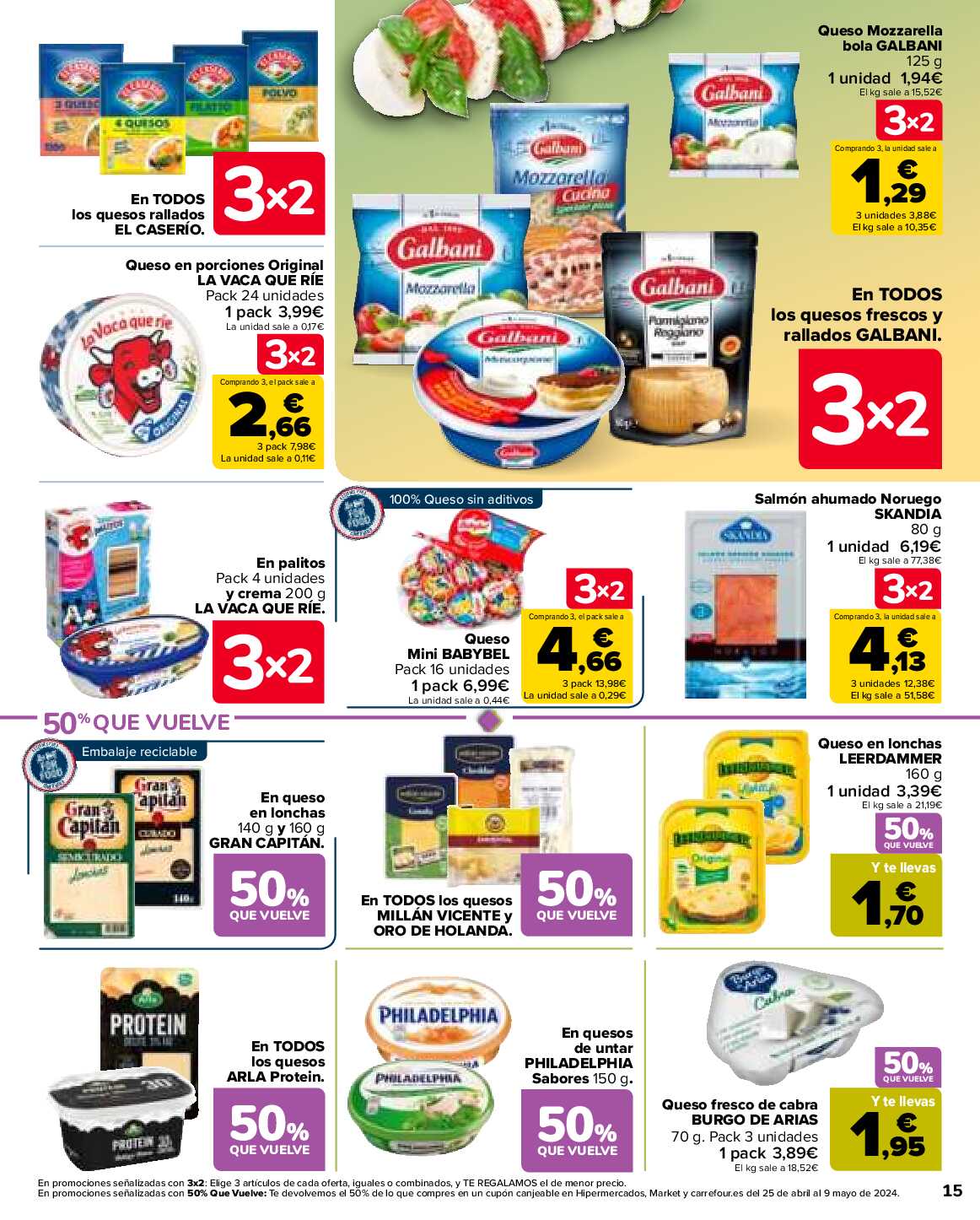 50% que vuelve Carrefour. Página 17