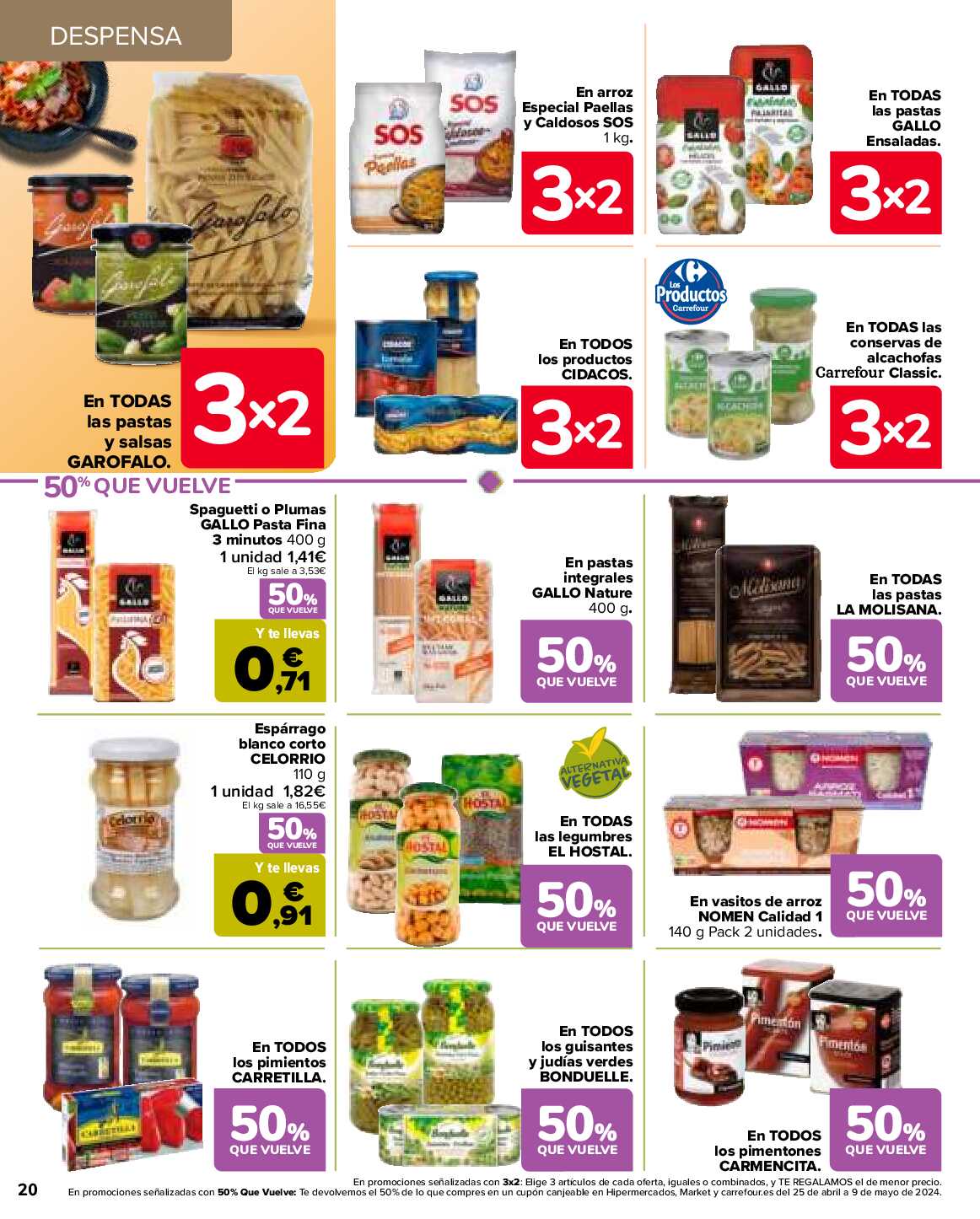 50% que vuelve Carrefour. Página 22