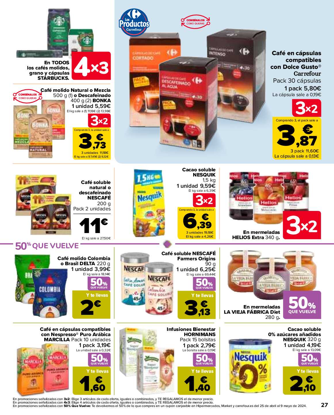 50% que vuelve Carrefour. Página 29