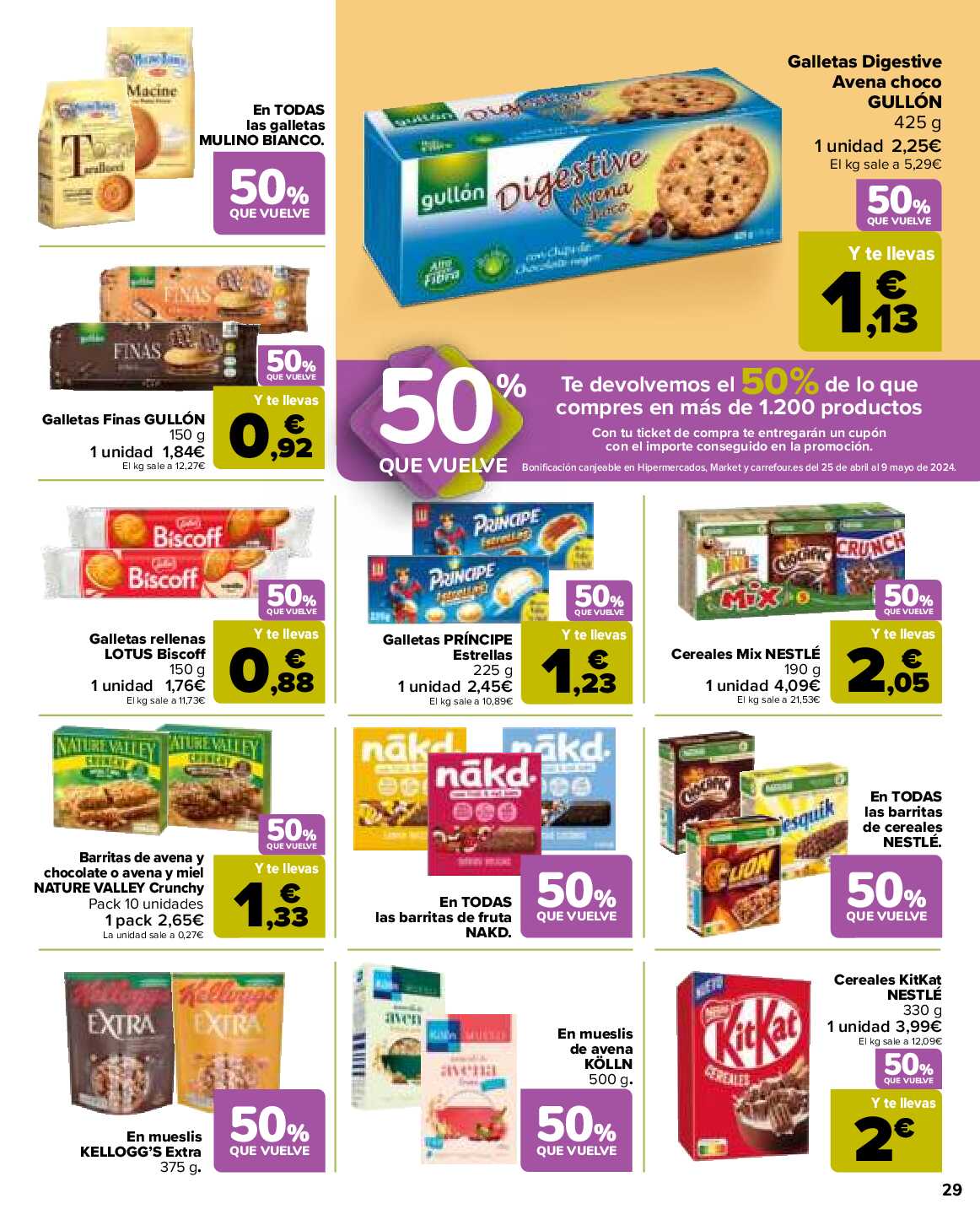 50% que vuelve Carrefour. Página 31