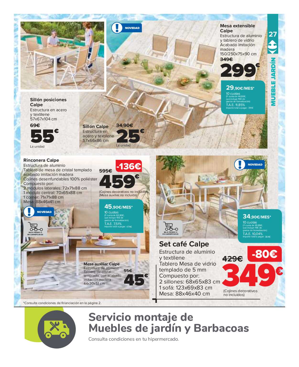 Catálogo piscinas y jardín Carrefour. Página 27