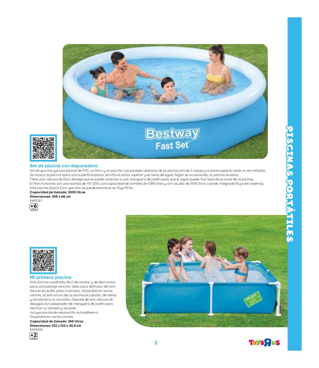 Catálogo de piscinas Toys R Us. Página 03
