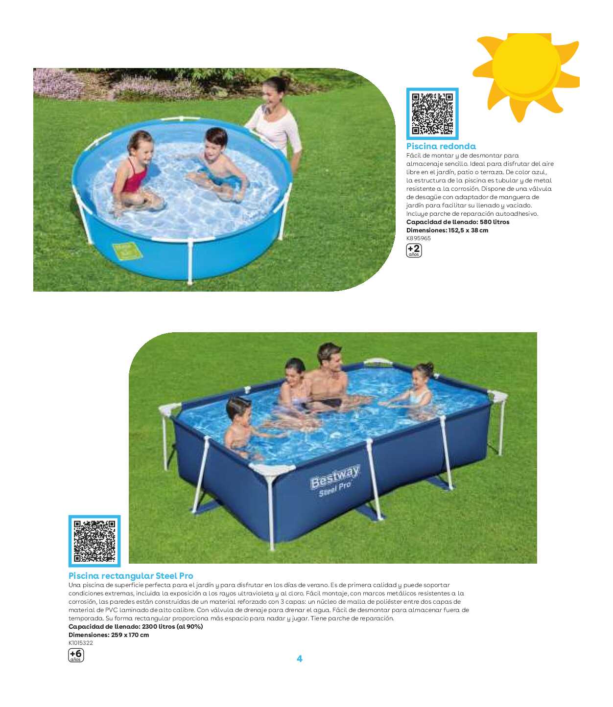 Catálogo de piscinas Toys R Us. Página 04