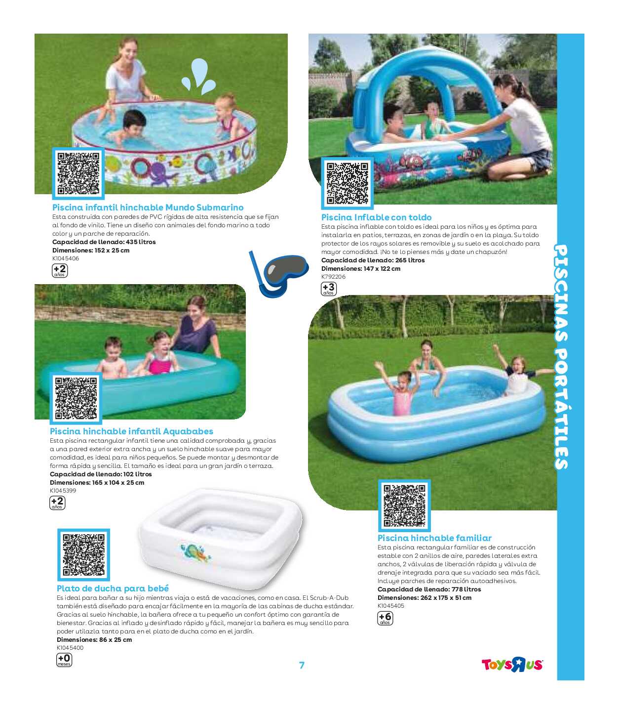 Catálogo de piscinas Toys R Us. Página 07