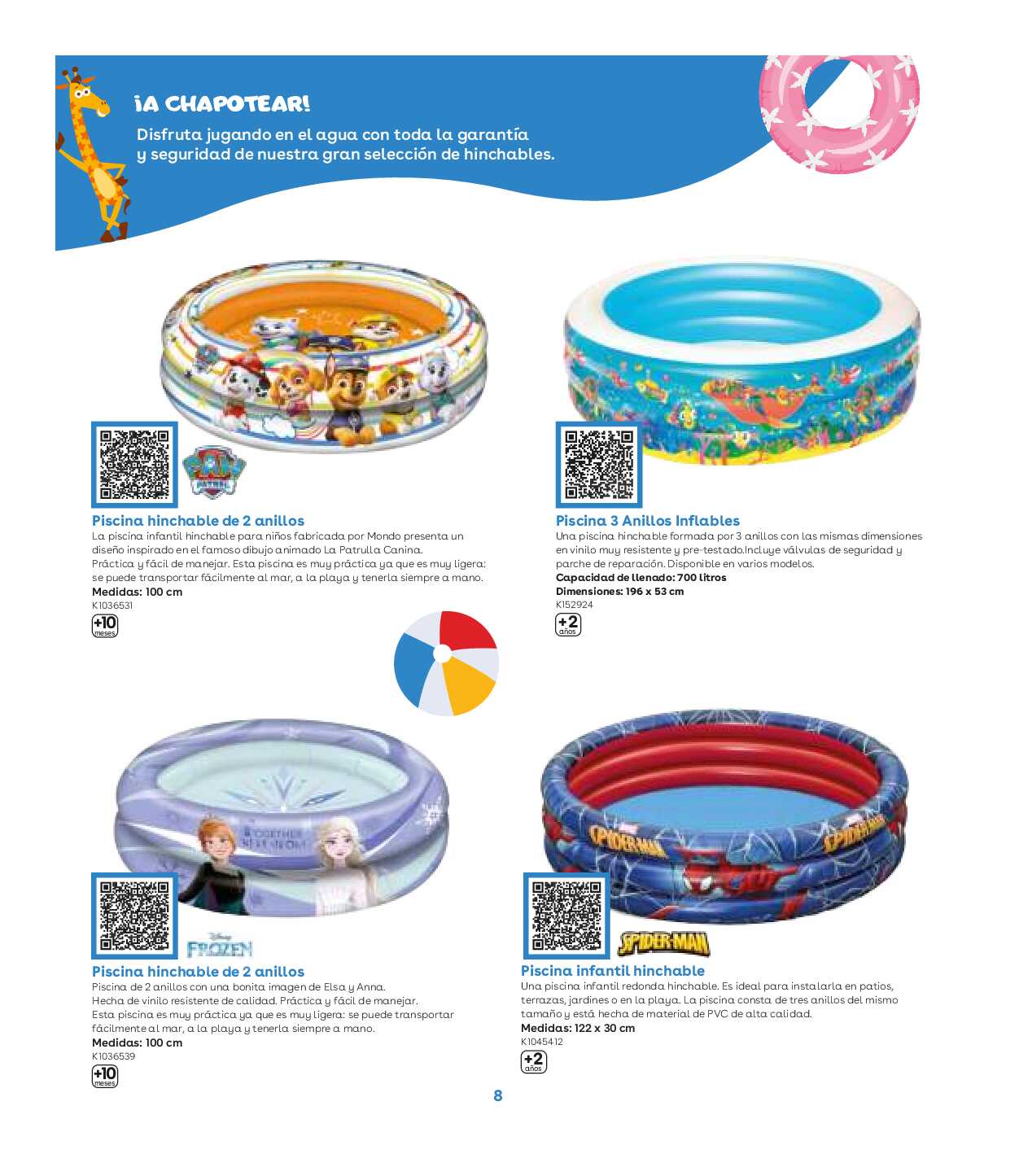 Catálogo de piscinas Toys R Us. Página 08