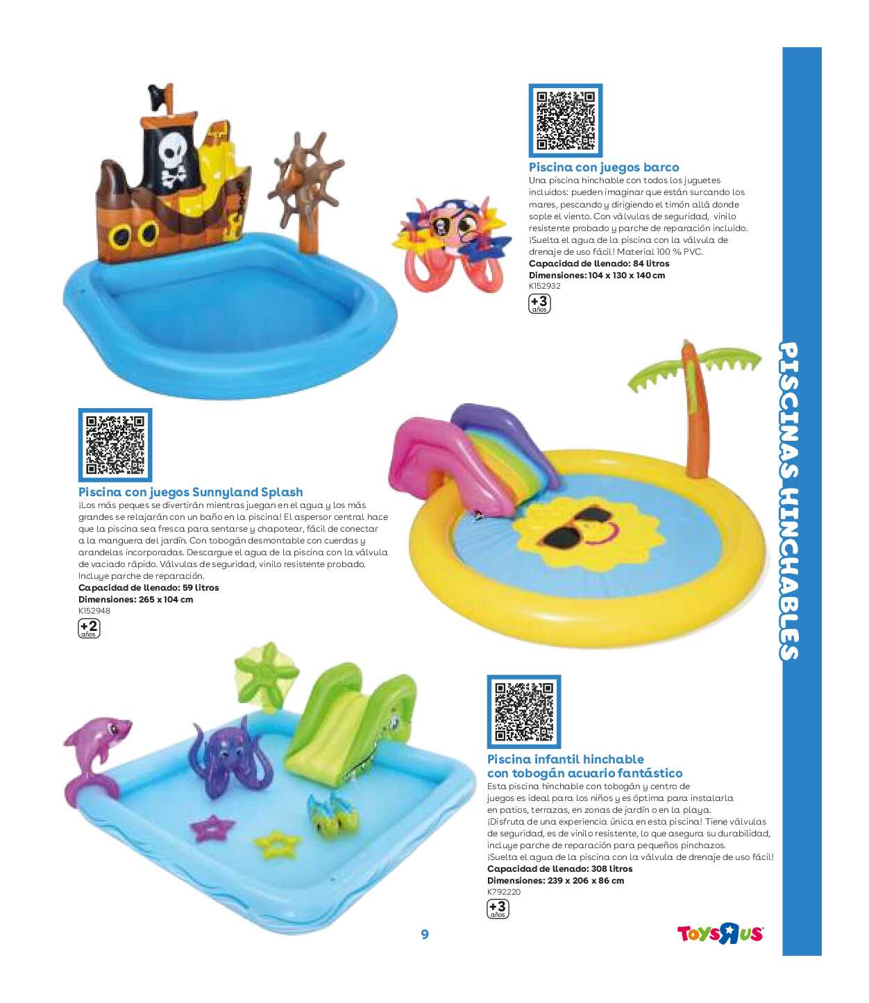 Catálogo de piscinas Toys R Us. Página 09