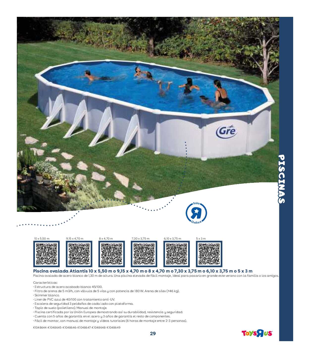 Catálogo de piscinas Toys R Us. Página 29