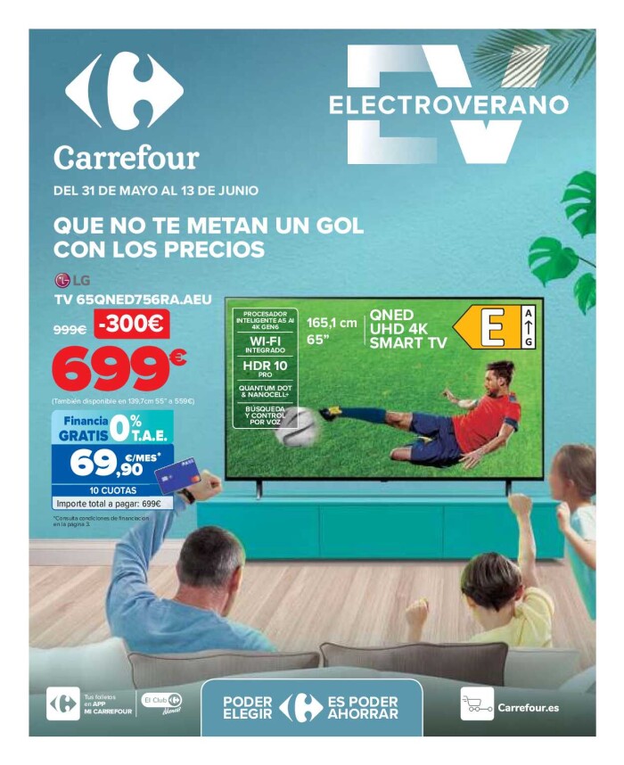 Electro verano Carrefour. Página de portada