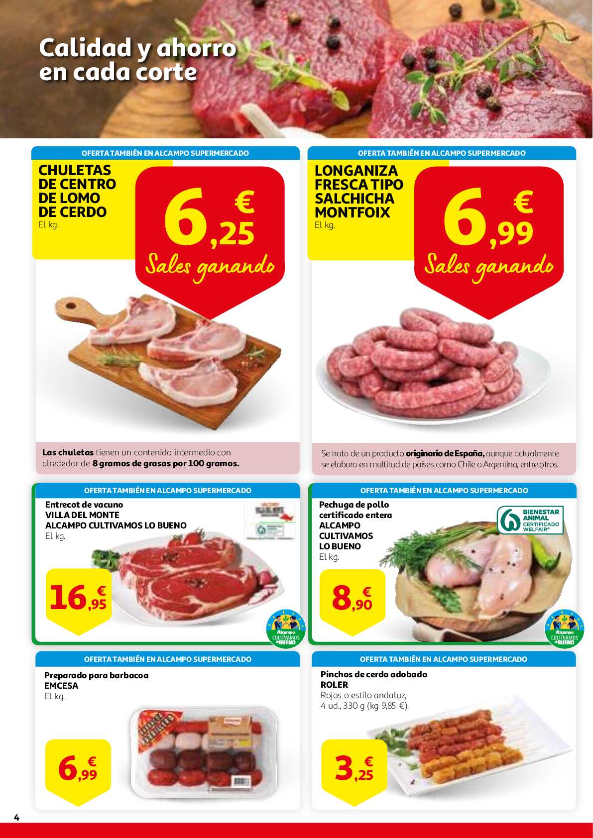 Saborea el verano al mejor precio Alcampo. Página 04