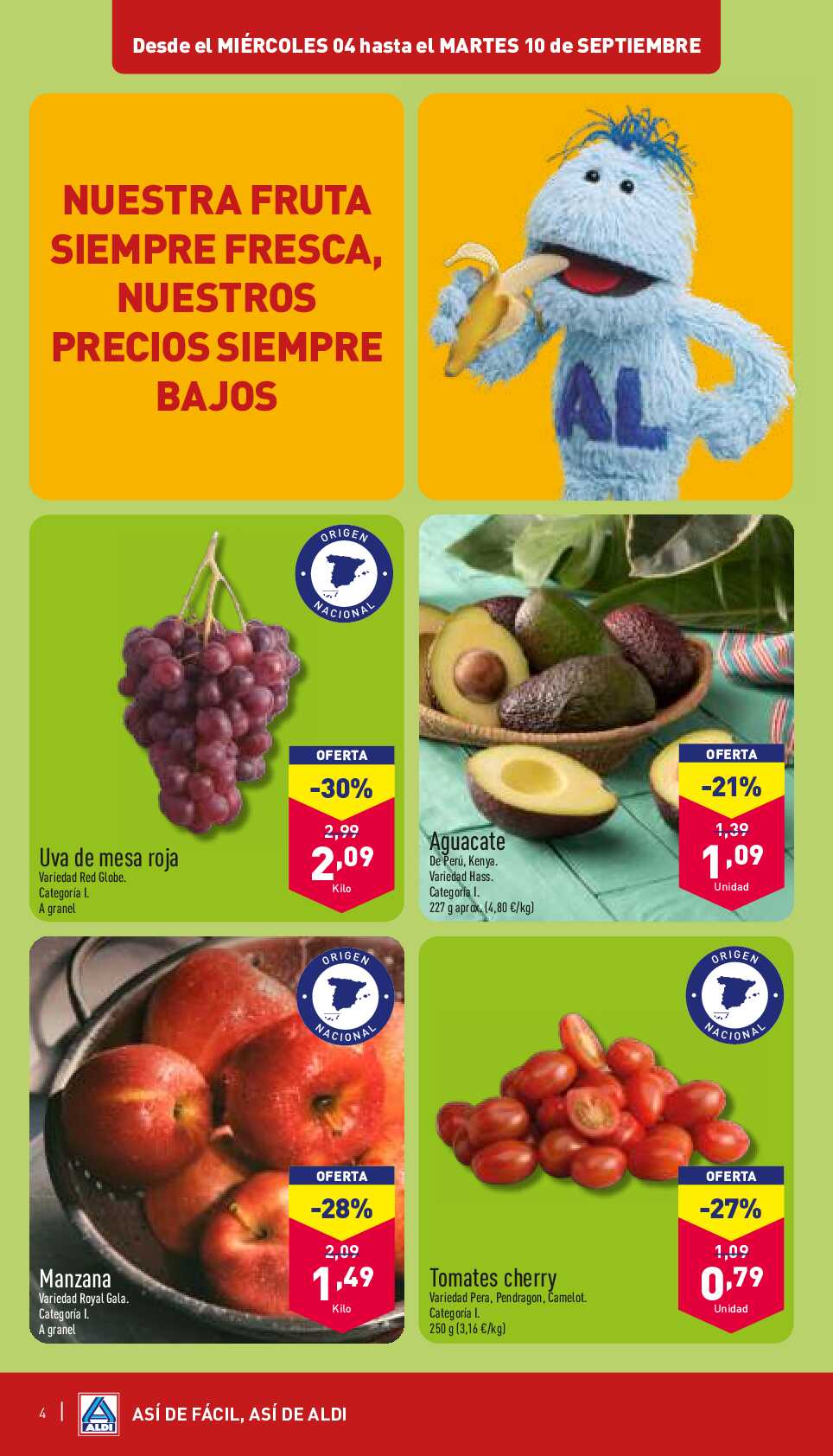 Folleto semanal Aldi. Página 04