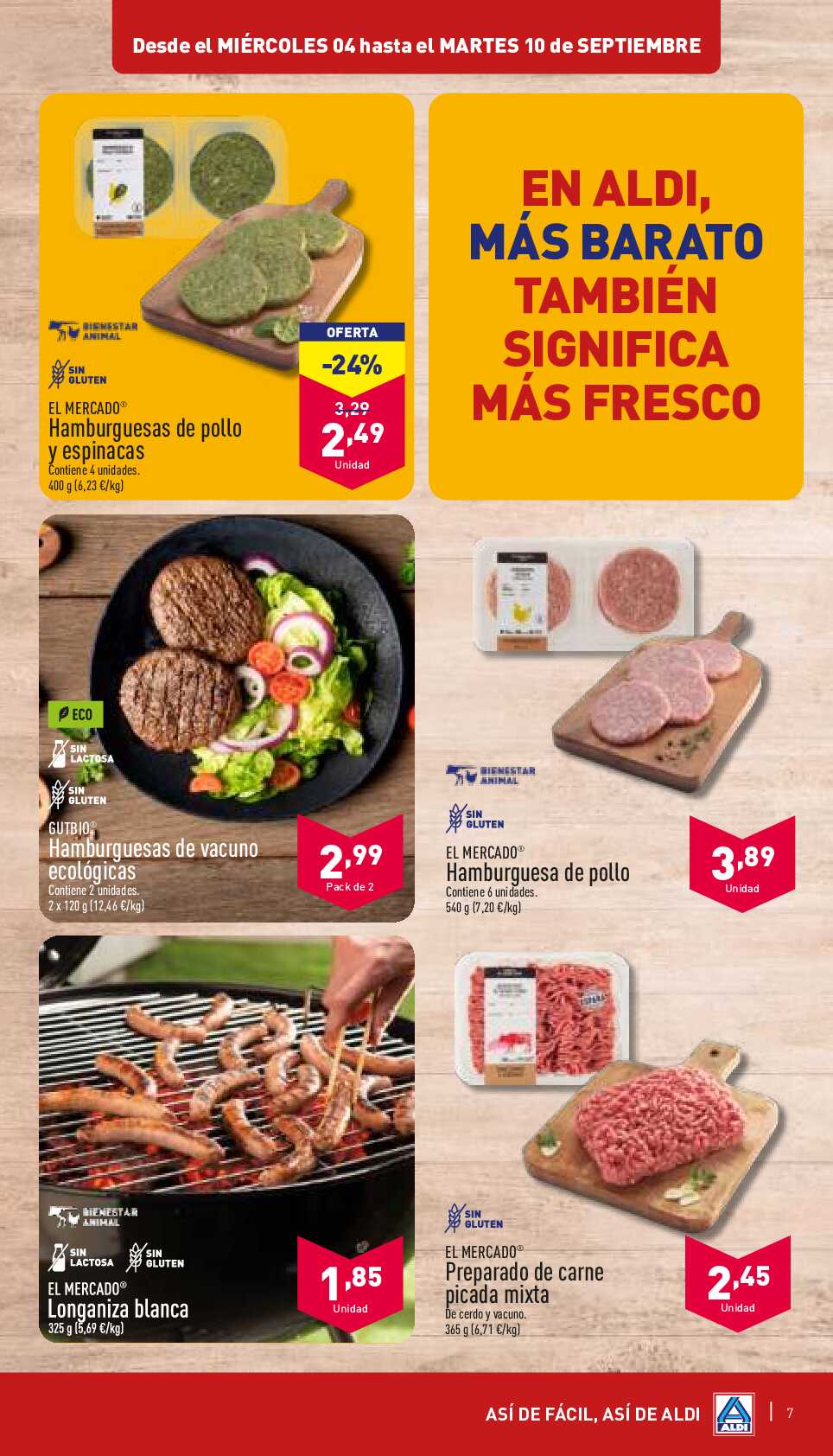 Folleto semanal Aldi. Página 07