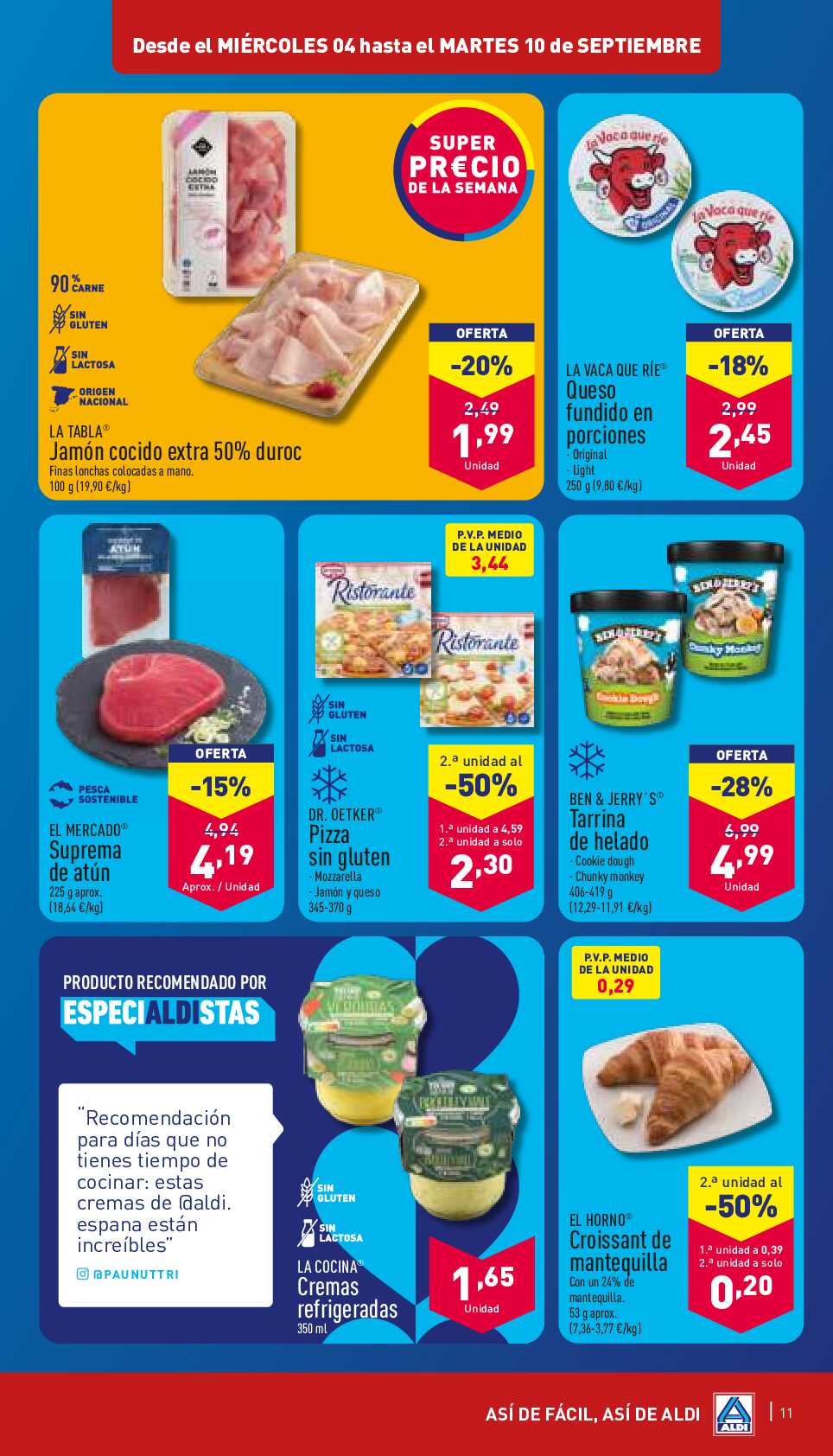 Folleto semanal Aldi. Página 11