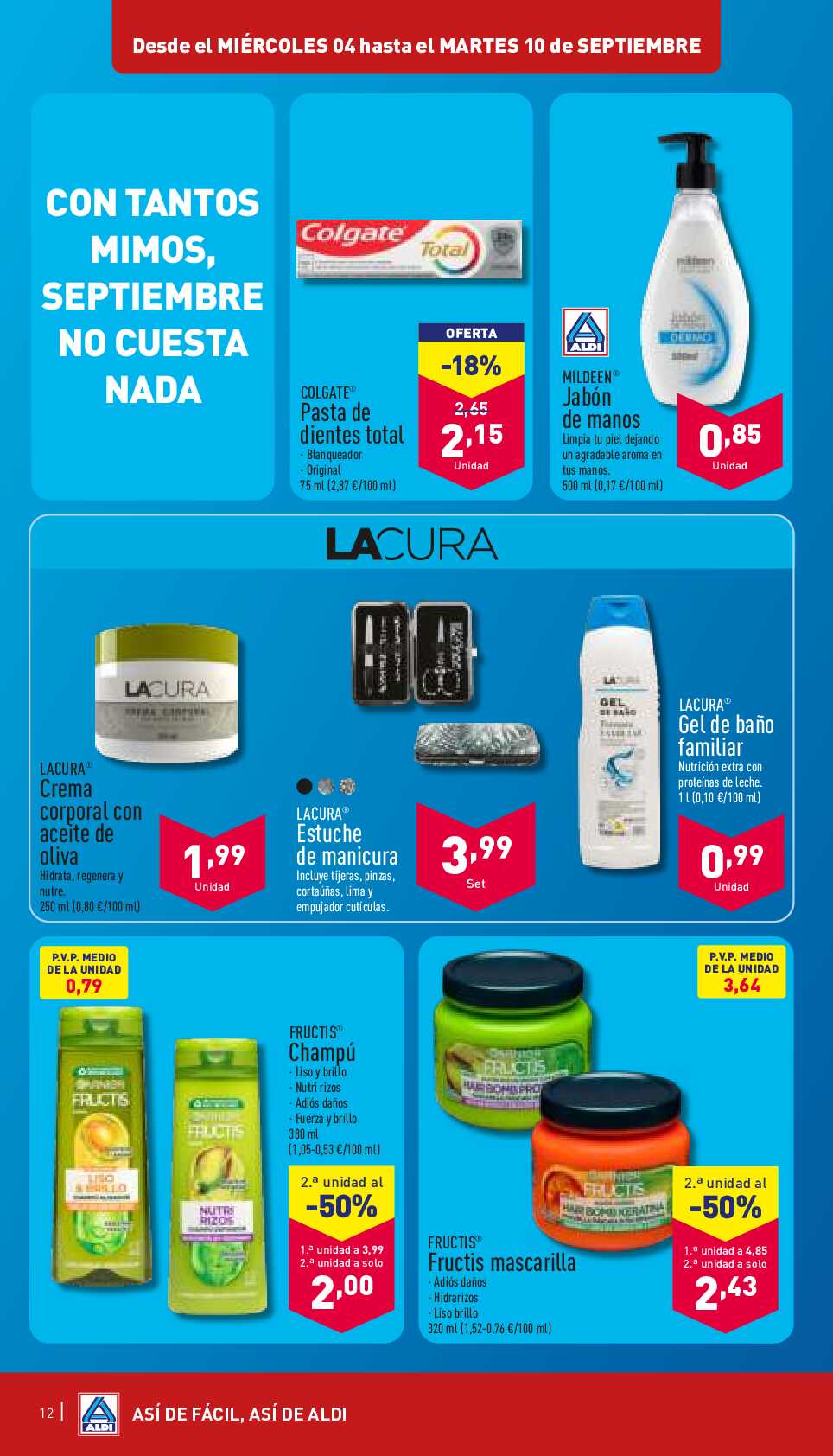 Folleto semanal Aldi. Página 12