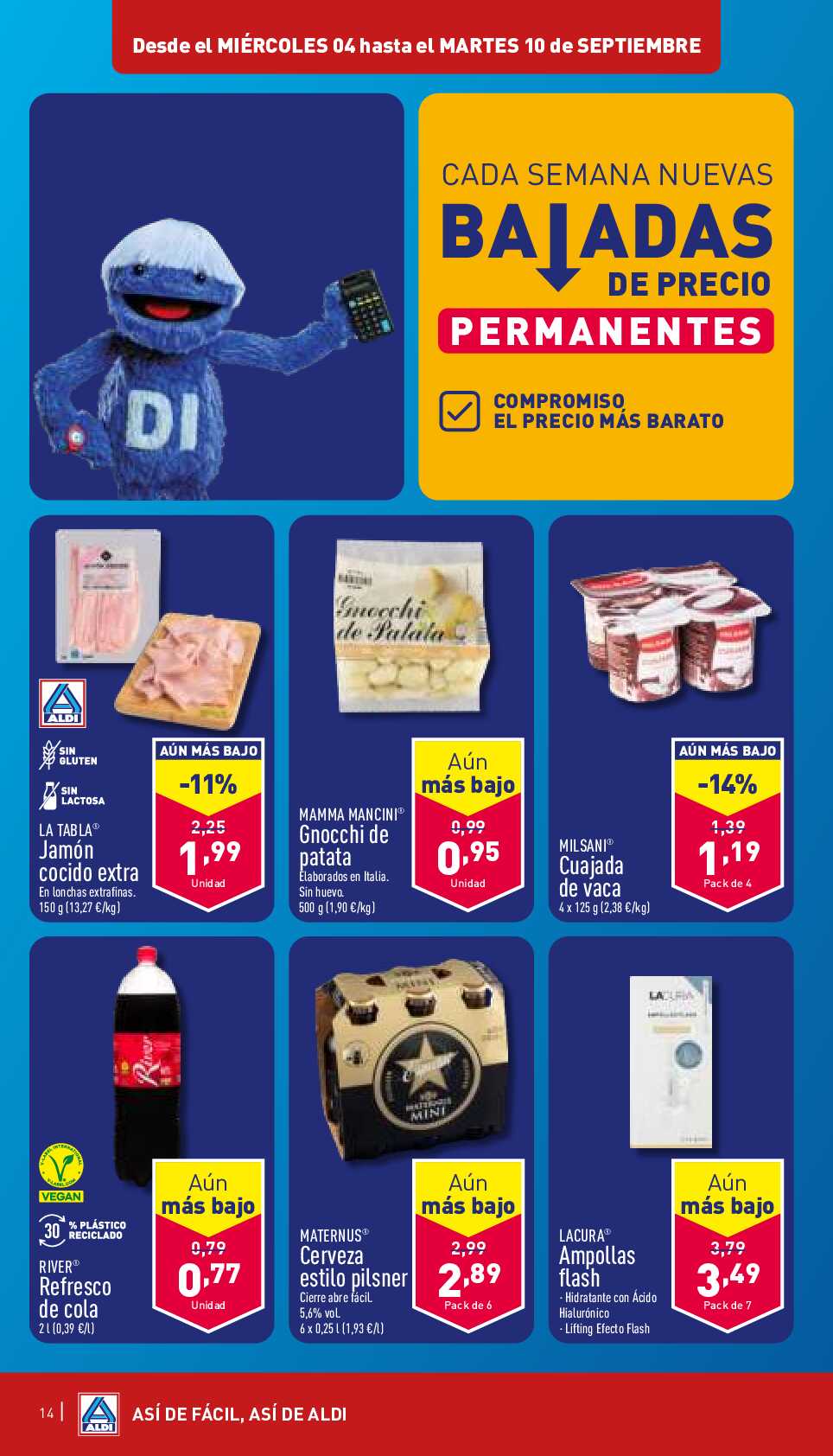 Folleto semanal Aldi. Página 14