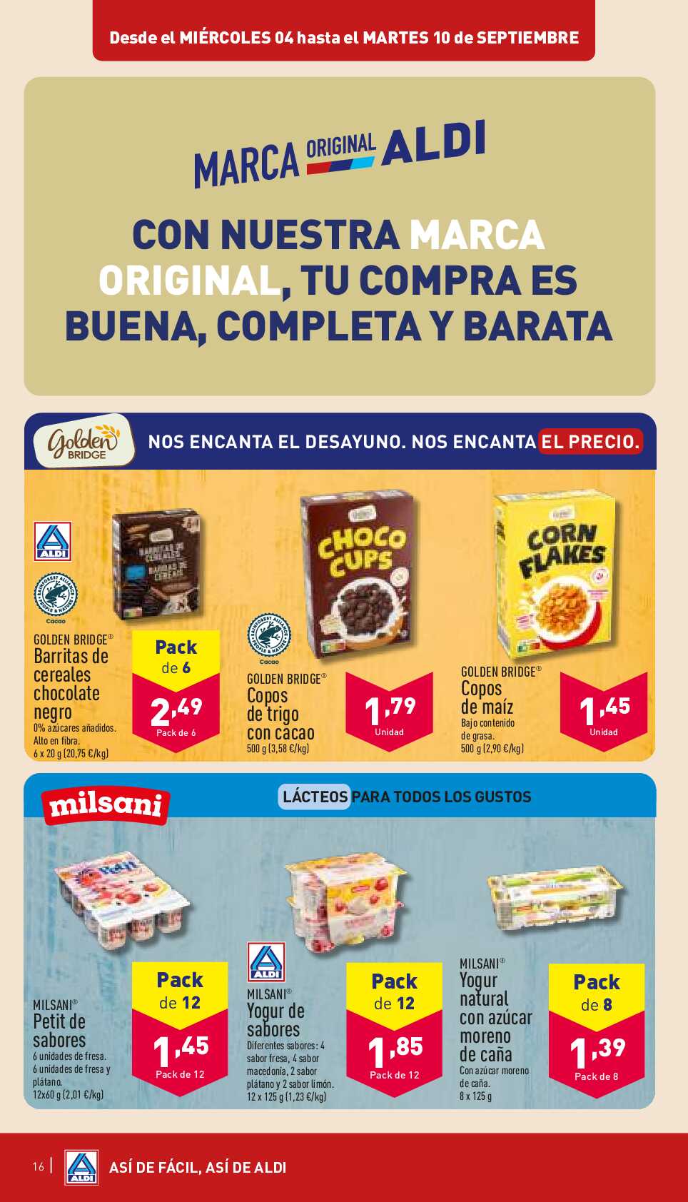 Folleto semanal Aldi. Página 16