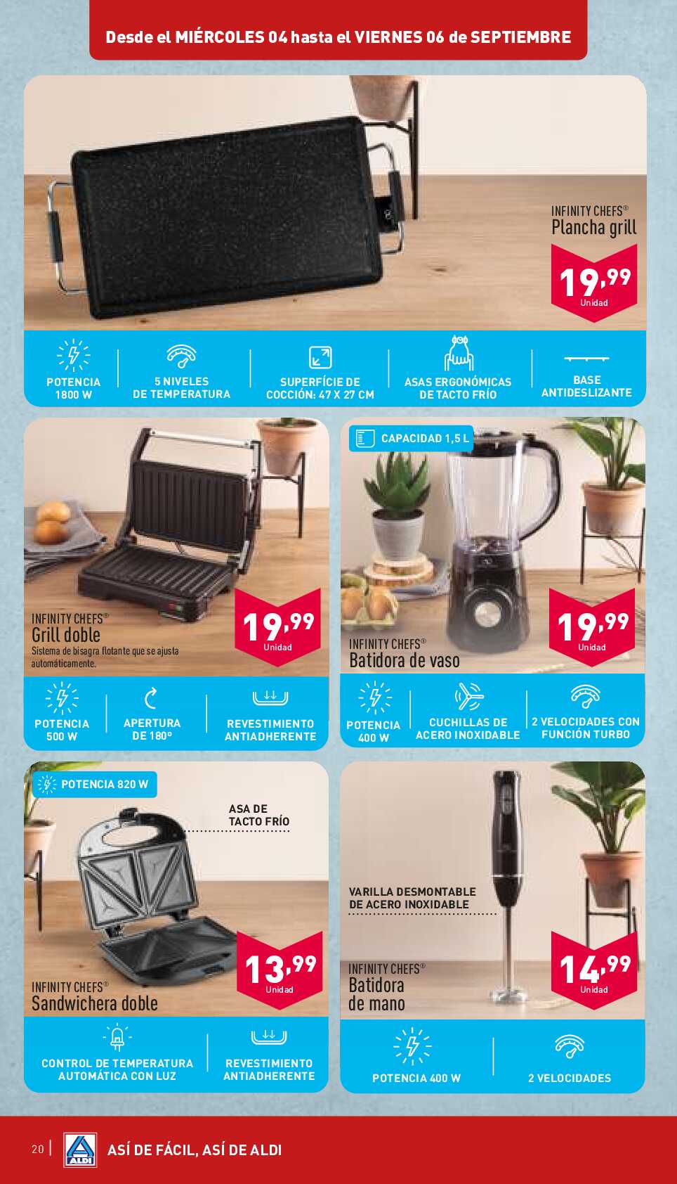 Folleto semanal Aldi. Página 20