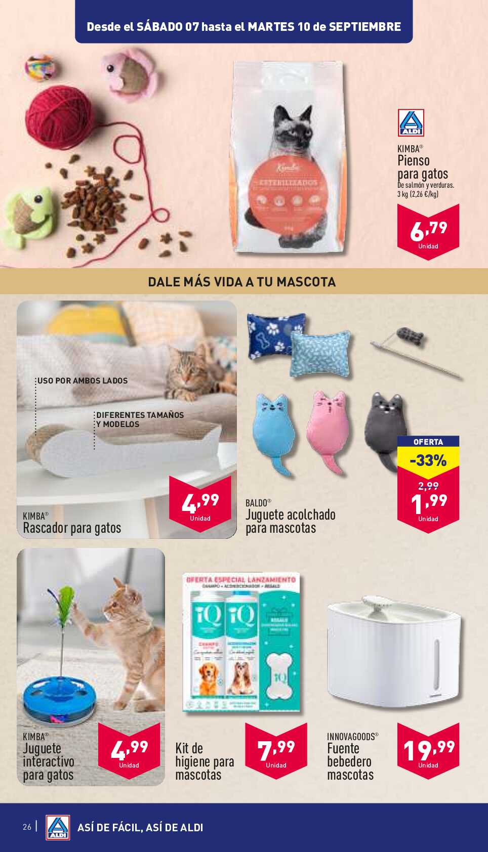 Folleto semanal Aldi. Página 26