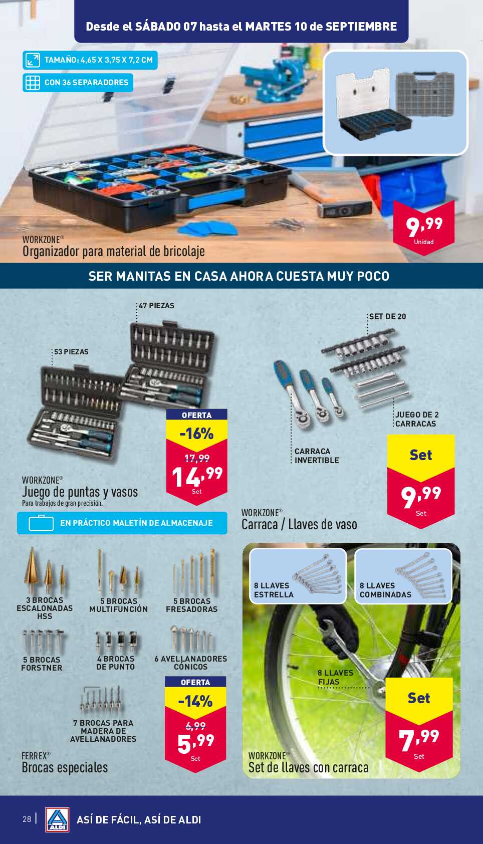 Folleto semanal Aldi. Página 28