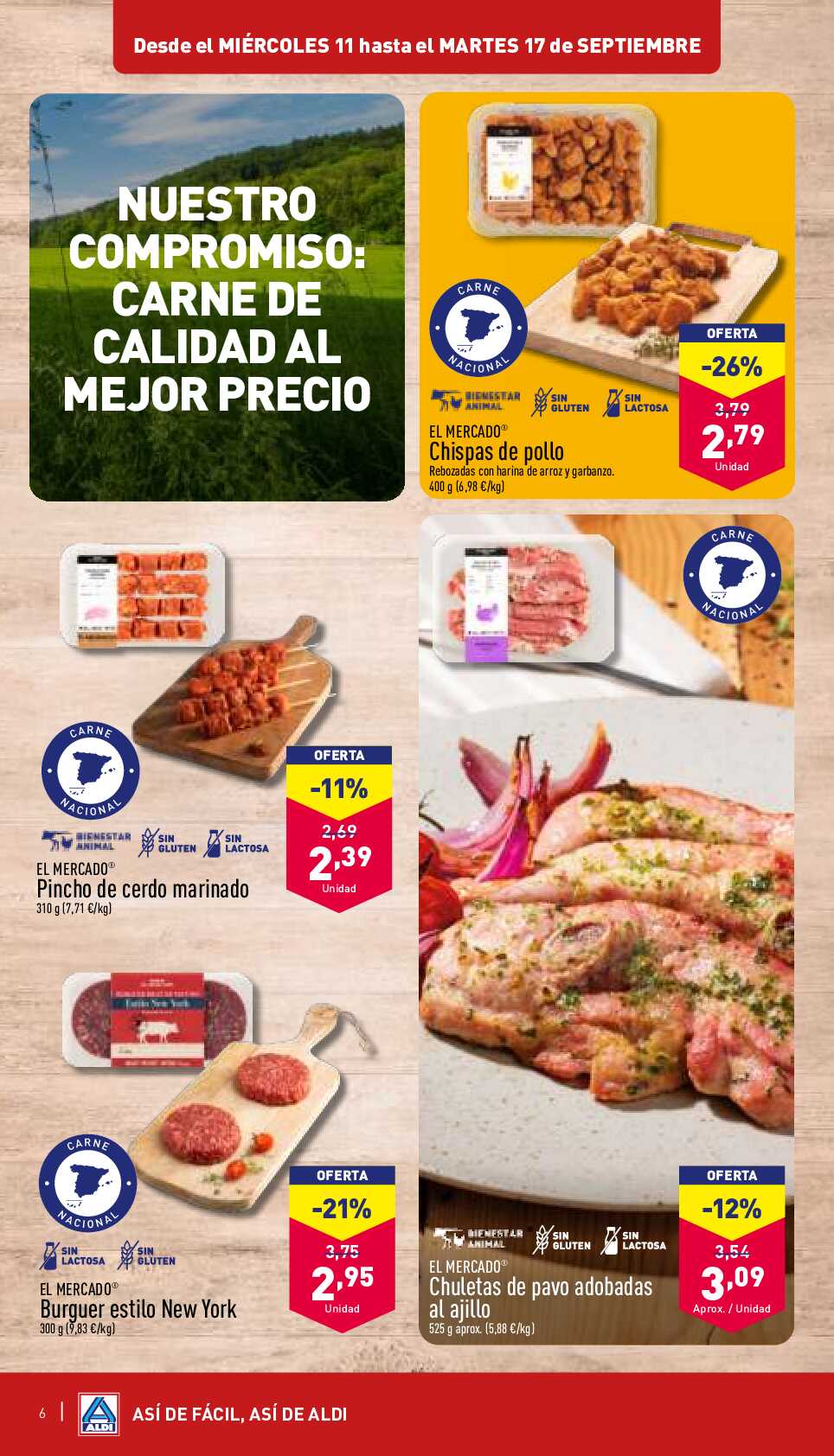 Folleto semanal Aldi. Página 06