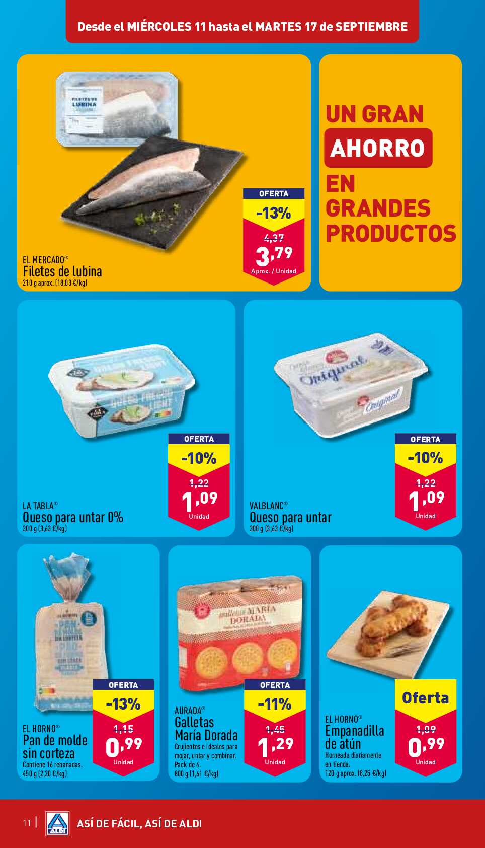 Folleto semanal Aldi. Página 11