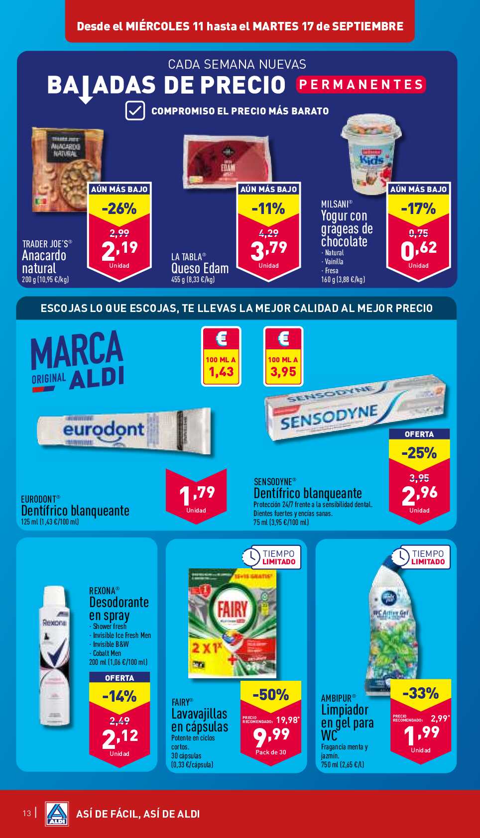 Folleto semanal Aldi. Página 13