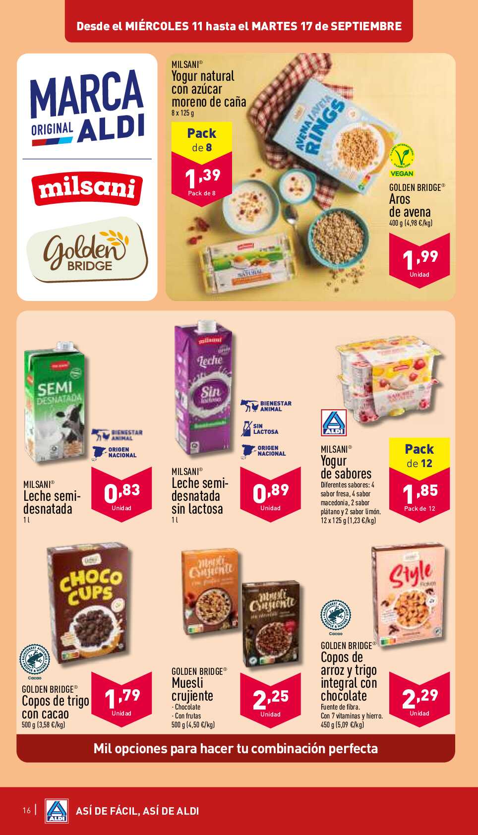 Folleto semanal Aldi. Página 16