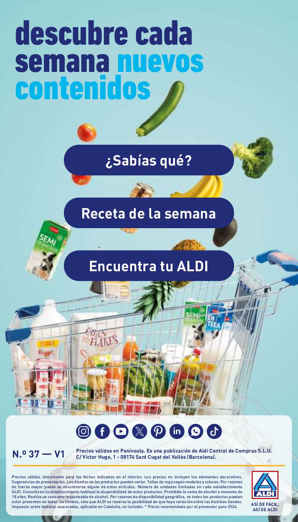 Folleto semanal Aldi. Página 34