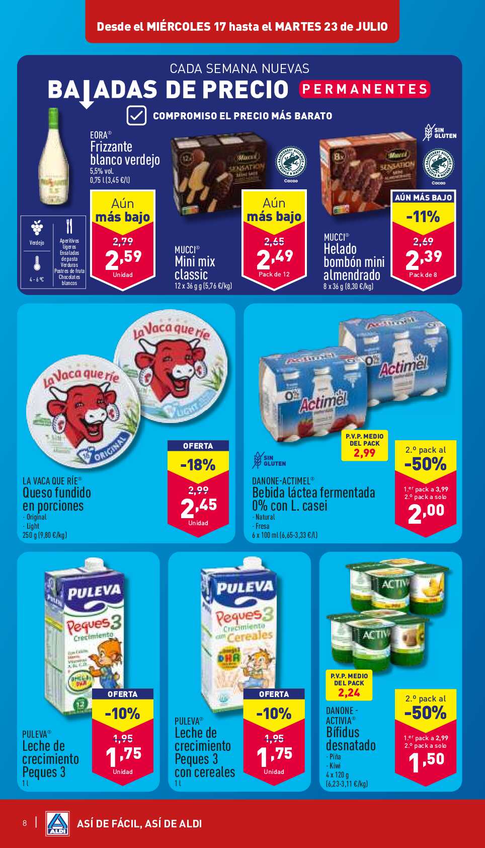 Folleto semanal Aldi. Página 08