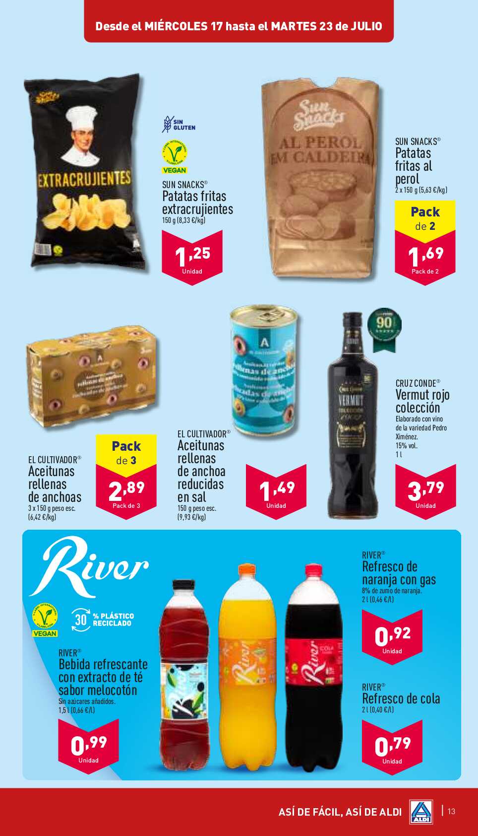 Folleto semanal Aldi. Página 13