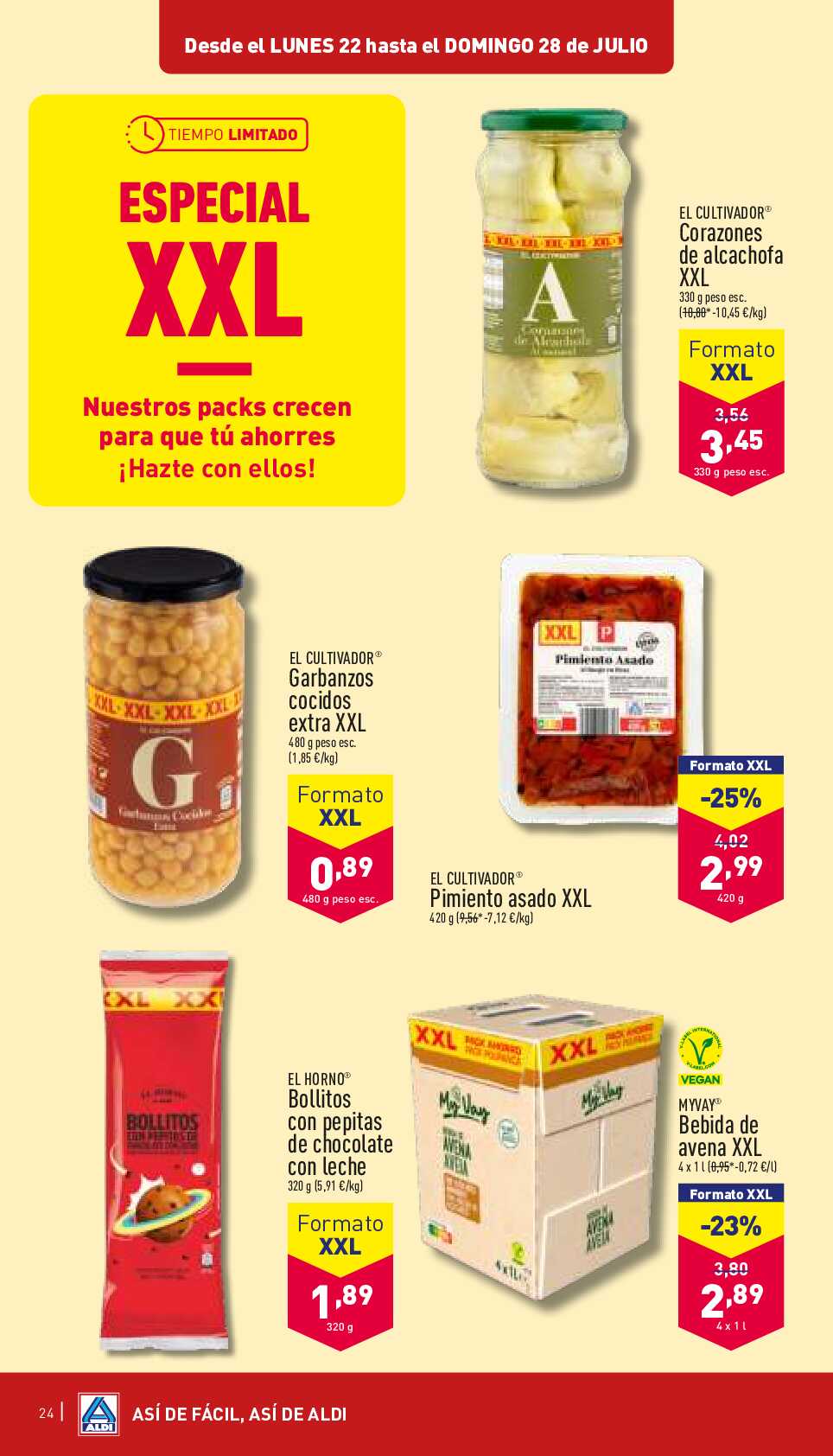 Folleto semanal Aldi. Página 24