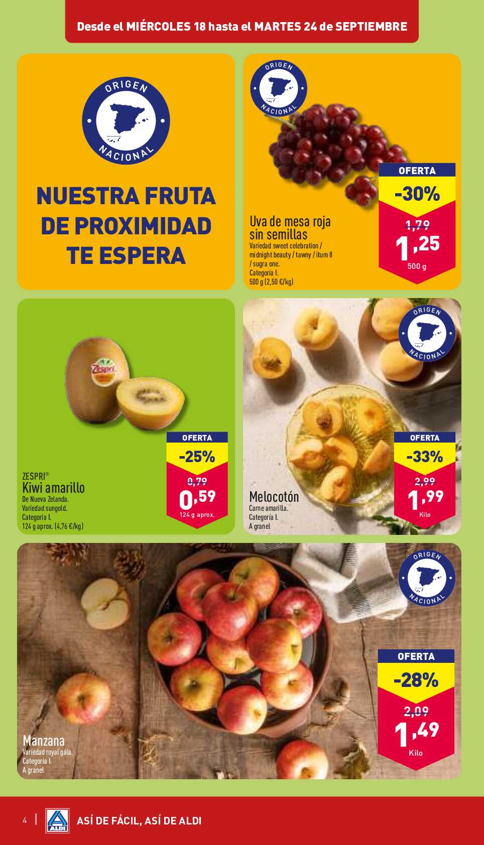 Folleto semanal Aldi. Página 04