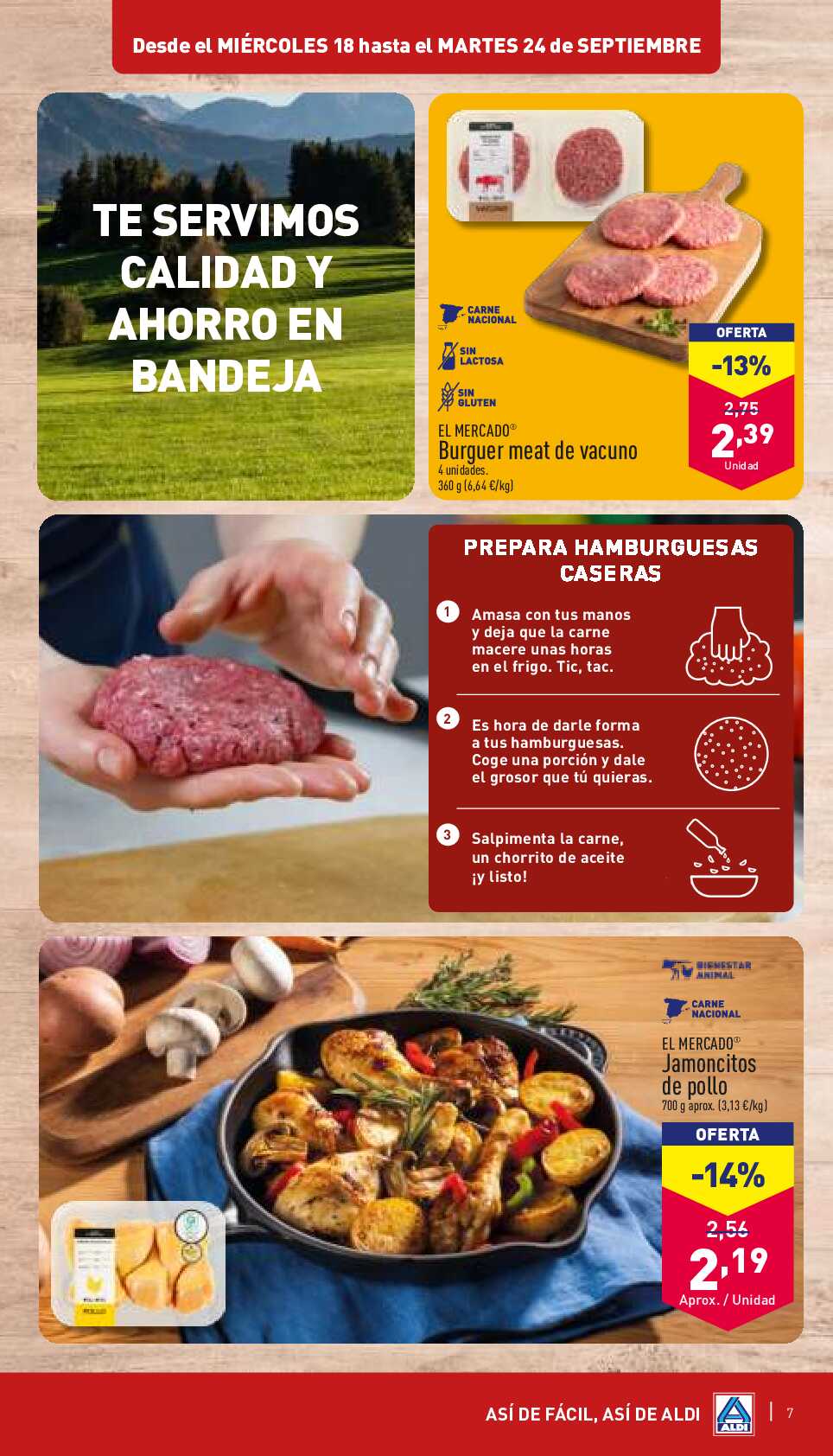 Folleto semanal Aldi. Página 07