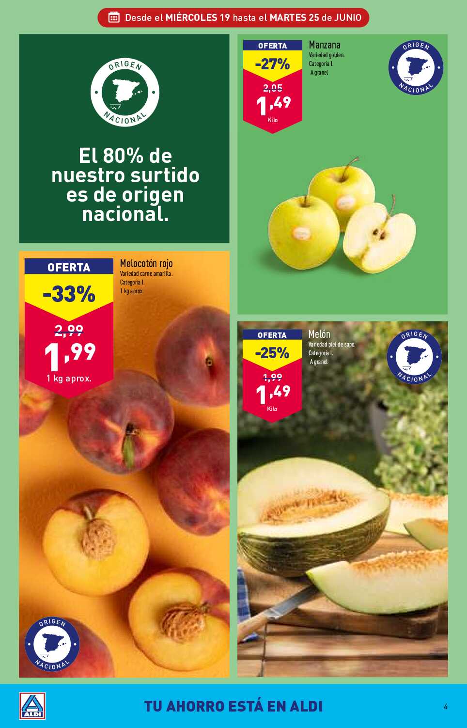 Folleto semanal Aldi. Página 04