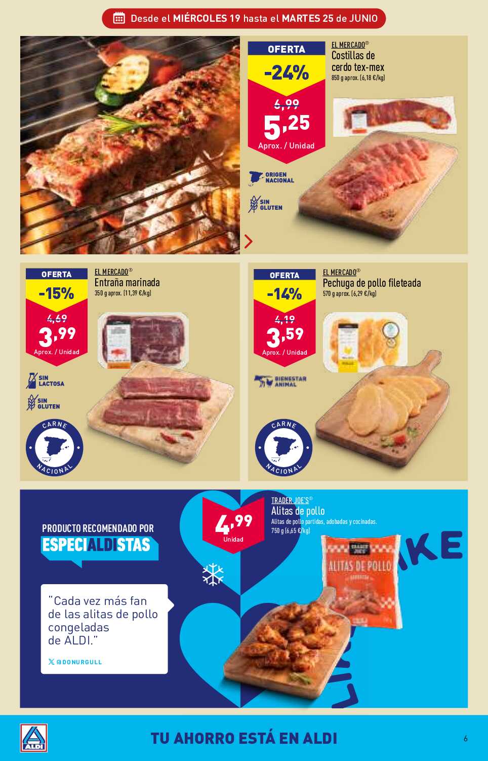 Folleto semanal Aldi. Página 06