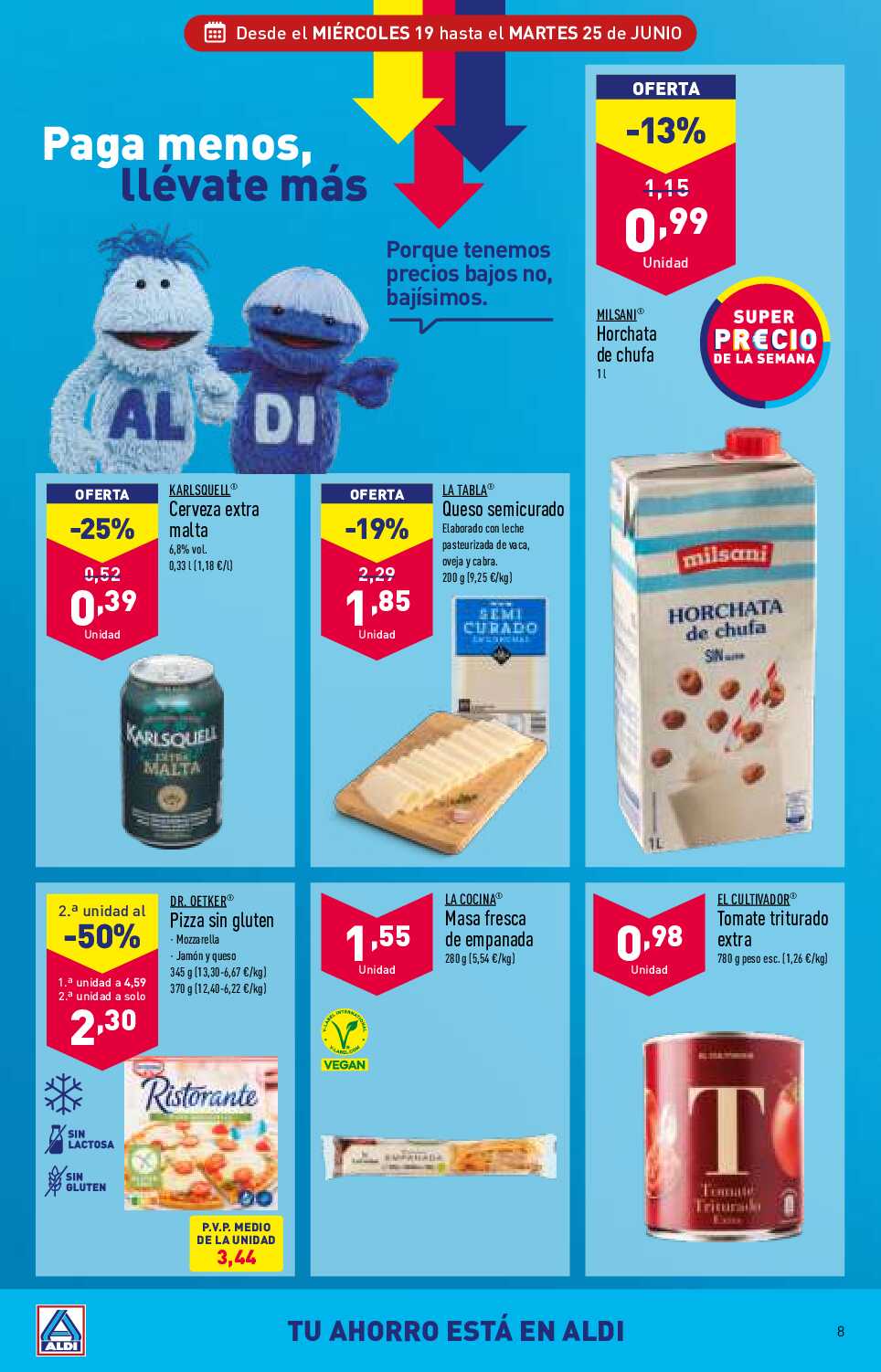 Folleto semanal Aldi. Página 08