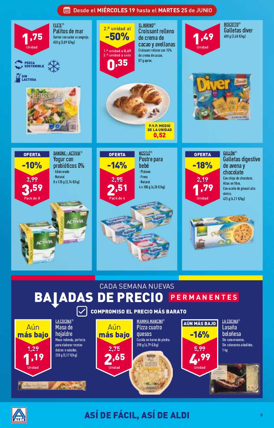 Folleto semanal Aldi. Página 09