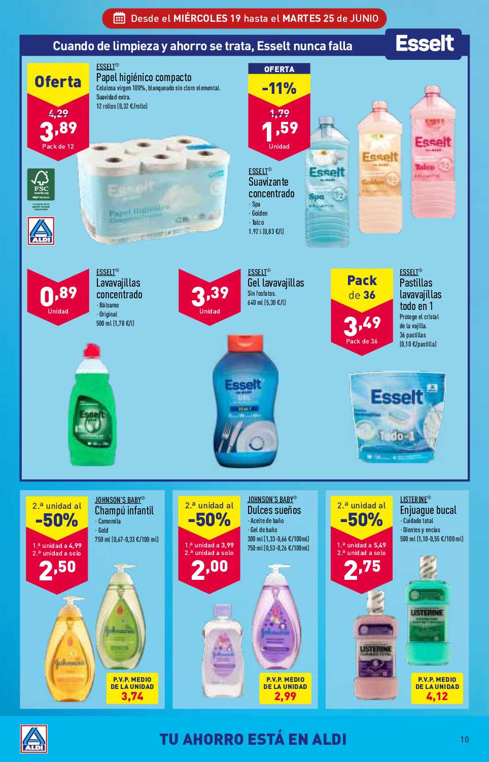 Folleto semanal Aldi. Página 10