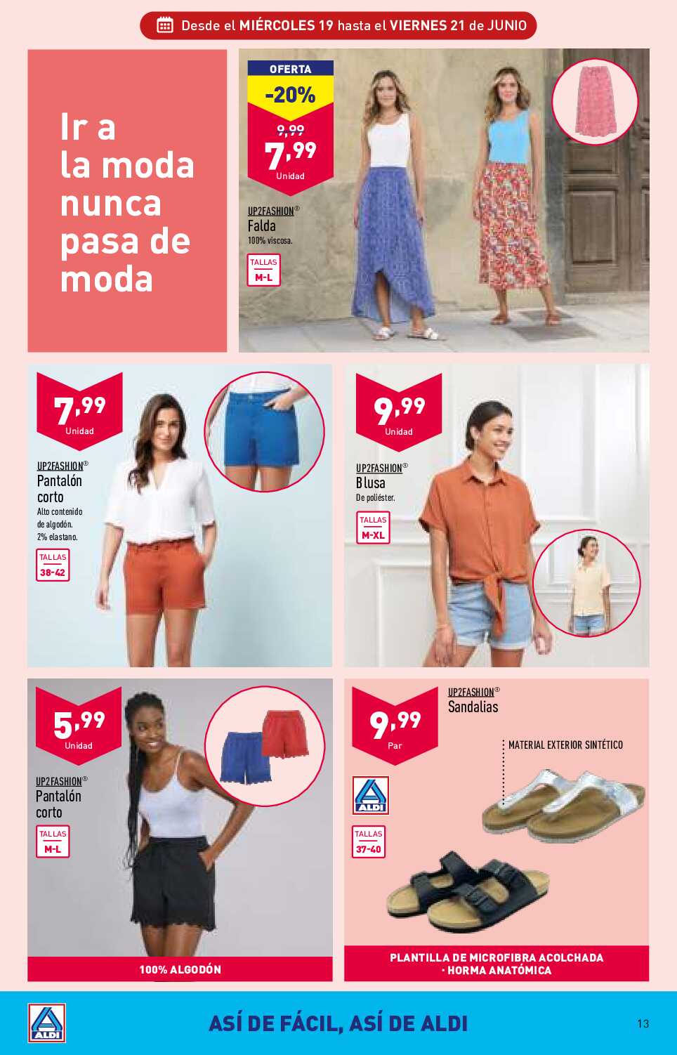 Folleto semanal Aldi. Página 13