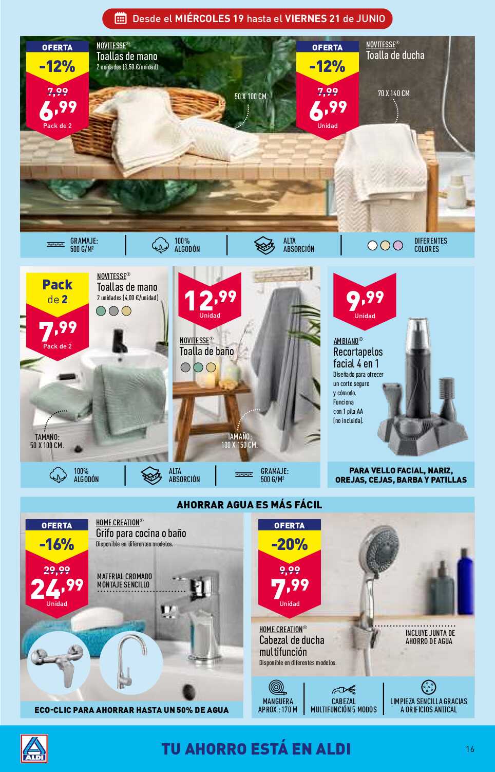 Folleto semanal Aldi. Página 16