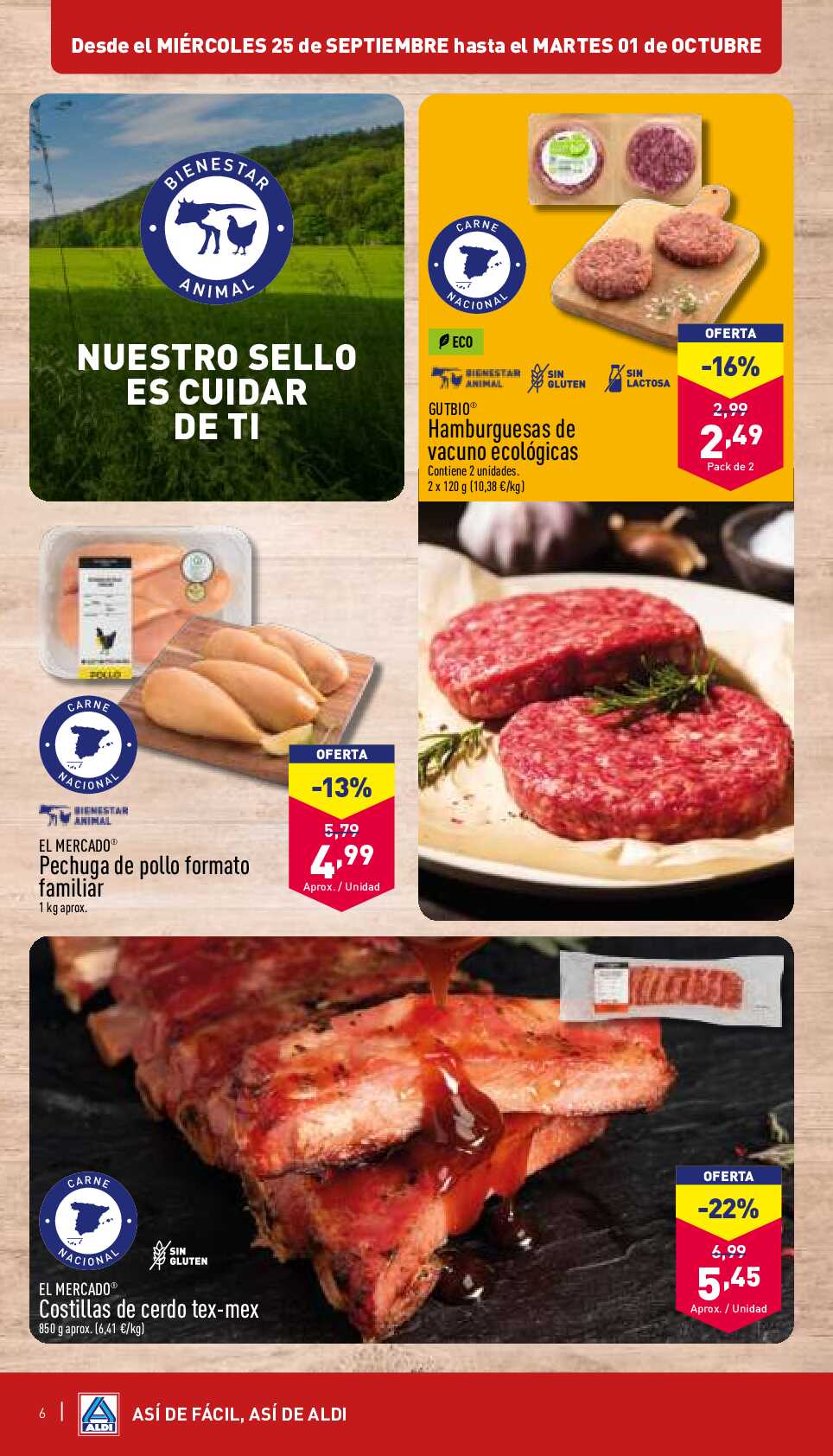 Folleto semanal Aldi. Página 06